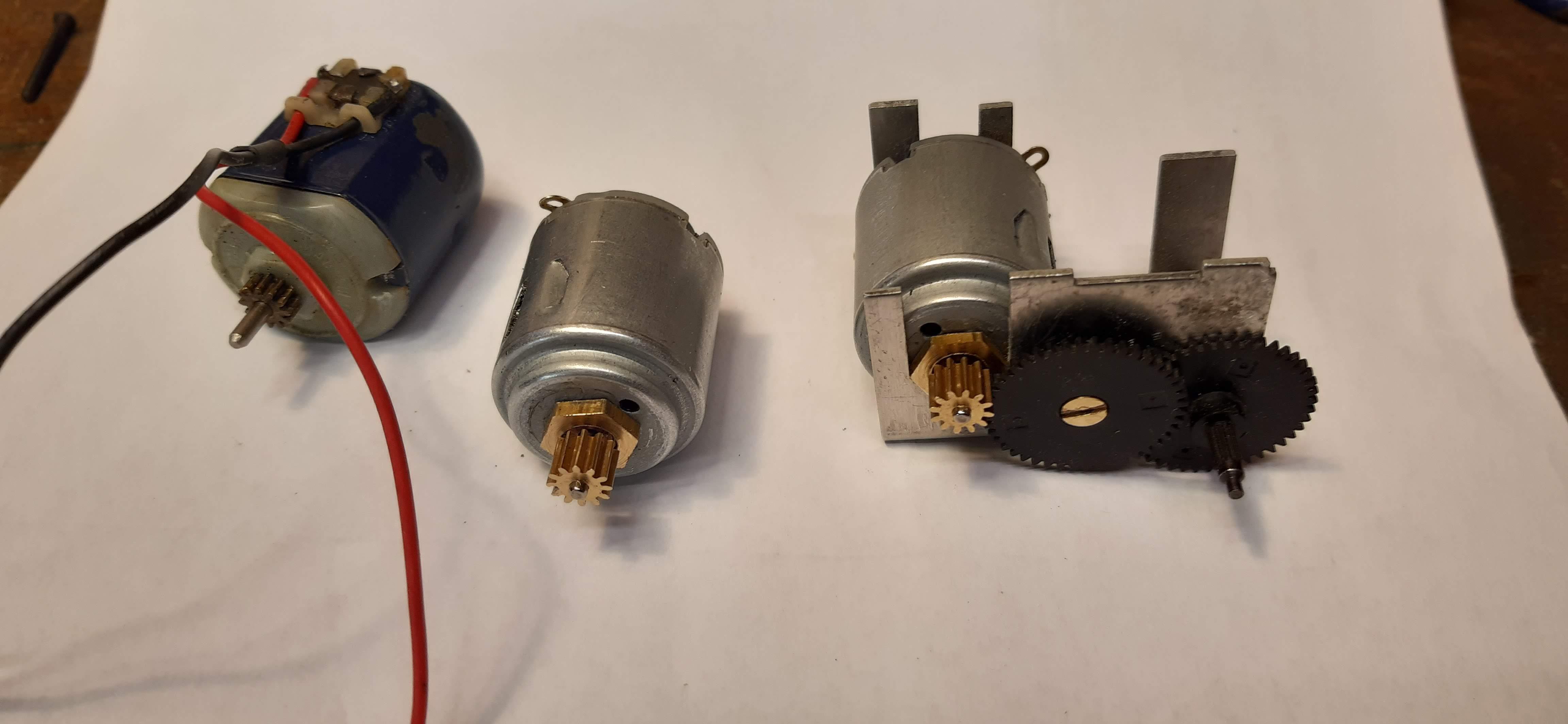 Replacement motor in drive chassis